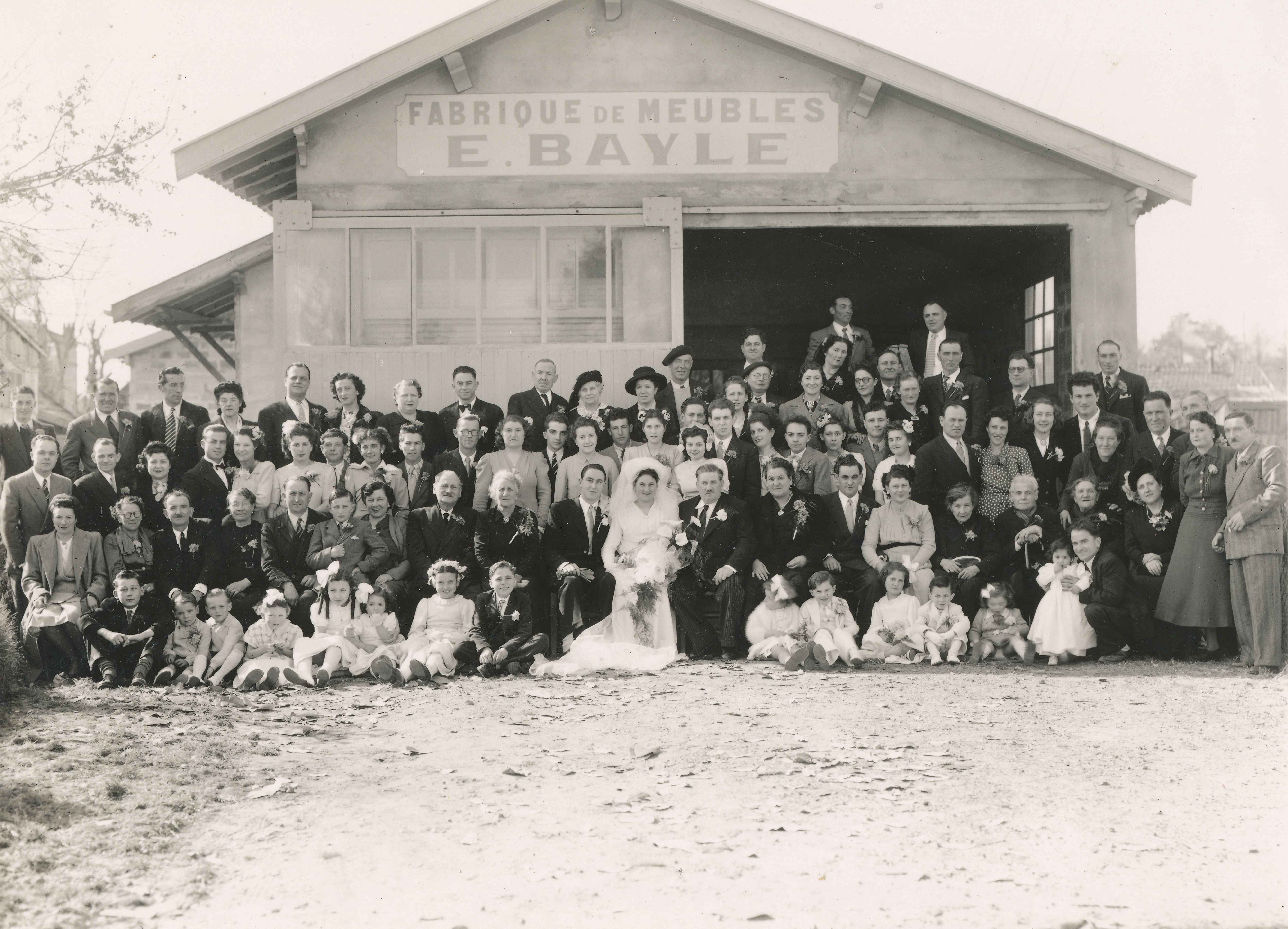 Mariage de Marcelle Bayle et de Marcel Fournier en 1949